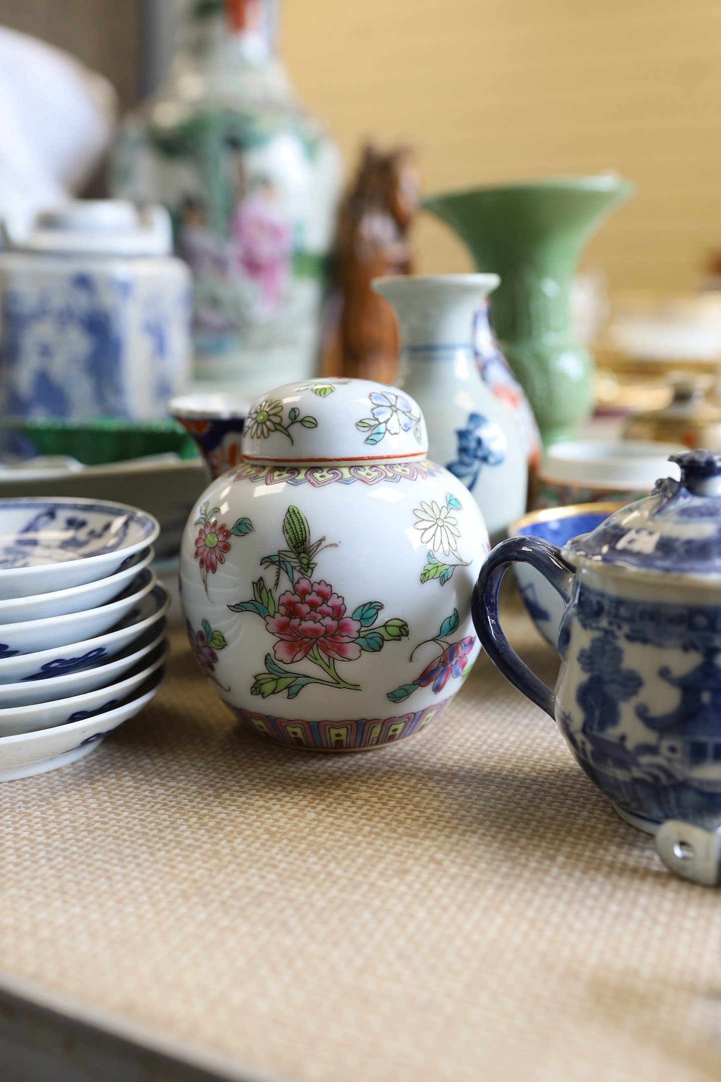 A quantity of various Chinese and Japanese ceramics